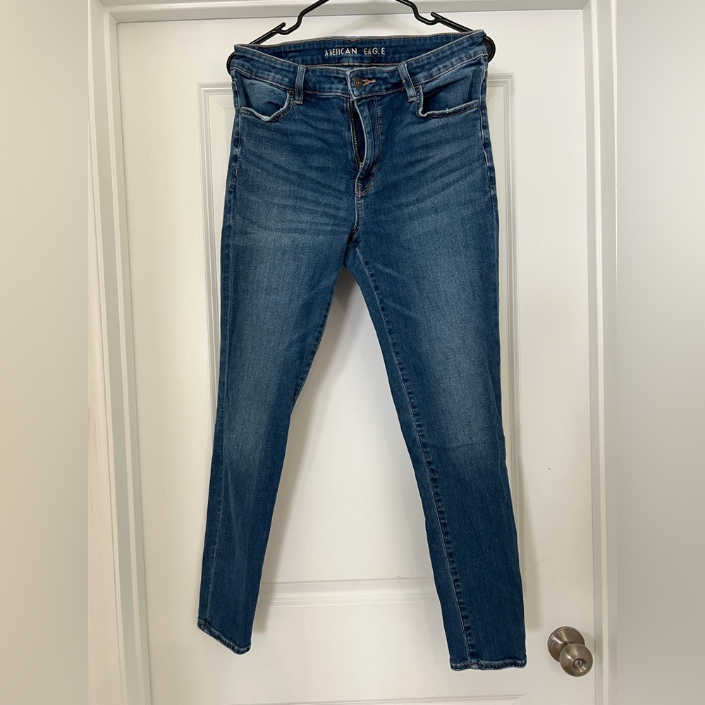 American Eagle Outfitters Dark Blue Skinny Jeans